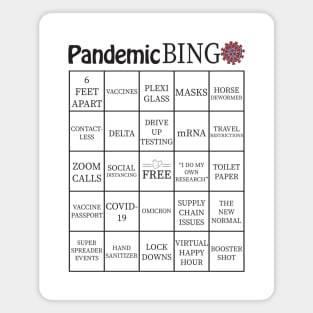 Pandemic Bingo Card Magnet